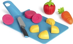 Casdon Joseph Joseph Toys. Chop2Pot. Super Safe Kitchen Playset for Kids with Foldable Chopping Board and Choppable Play Food. For Children Aged 2+