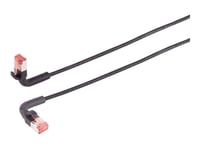 Lanview Flex-Angle - Patch-Kabel - Rj-45 (Hane) Till Rj-45 (Hane) - 3 M - 3.6 Mm - U/Ftp - Cat 6A - Hakfri - Svart