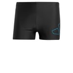 adidas Homme Big Bars Swim Boxers, Black/Bright Royal, XS Short