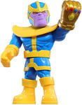 Marvel Playskool Mega Mighties Super Hero Adventures Thanos Figurine à Collectionner 25 cm Jouets pour Enfants à partir de 3 Ans, F0022ES1, Cranberry