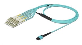 Fiber optisk MPO hun til 12 x LC Duplex han - Multi-mode OM3