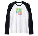 I love the 80s Bright Colorful Raglan Baseball Tee