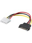 Pro PC power cable/adapter SATA female to 5.25 inch female
