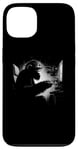 Coque pour iPhone 13 Chimpanzee Gamer - Amusant Rétro Singe Jeux Vidéo Amoureux