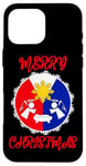 Coque pour iPhone 16 Pro Max Pinoy Drapeau philippin philippin soleil Noël ange crèche