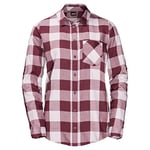 Jack Wolfskin Holmstad Shirt Femme, Violet Pearl Checks, FR : XL (Taille Fabricant : XL)