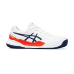 Asics Gel-Resolution 9 GS Clay Sneaker, White Blue Expanse, 13 UK