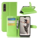 Huawei P20 Pro      Pu Wallet Case    [Green]