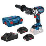 Perceuse-visseuse à percussion 18V GSB 18V-110 C + 2 batteries Procore 4Ah + chargeur - BOSCH - 06019G030B