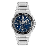 Versace Greca Extreme Chrono Mens Silver Watch VE7H00423 Stainless Steel (archived) - One Size