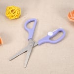 (Purple)Food Shears Stainless Steel Baby Scissors Food Scissor With Plastic