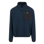 Regatta Mens Frankie Half Zip Fleece Top (Navy) material_polyester - Size 2XL