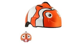 Casque de velo pour enfants  poisson clown orange  crazy safety  certifie en1078