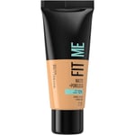 Maybelline Fit Me Foundation, Medium Coverage, Blendable With a Matte and Poreless Finish, For Normal to Oily Skin, Shade: 220 Natural Beige, 30ml