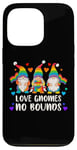 Coque pour iPhone 13 Pro Fierté LGBT, Nains de jardin, Couleurs arc-en-ciel