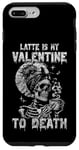 Coque pour iPhone 7 Plus/8 Plus Funny Skeleton Latte est ma Saint-Valentin à mort Saint