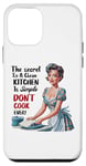 Coque pour iPhone 12 mini Cooking Chef Kitchen Design Funny Don't Cook Ever Design