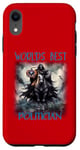 Coque pour iPhone XR 2024 Halloween World's Best Politicien Satire Cheval Noir