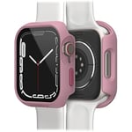 Bumper OtterBox Eclipse avec Protecteur d'écran intégré pour Apple Watch Series 9/8/7-41mm, Verre trempé, Antichoc, Anti-Chute, Coque de Protection, élégant pour Apple Watch, Rose