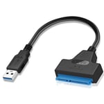 Adaptateur Usb 3.0 Vers Sata Iii,Super Speed Disque Convertisseur Cable Adapter Pour 2.5""Ssd/Hdd Drives,Supporte Uasp Sata Iii,Pour Windows 98/2000/Xp/Vista/7/8,Mac Os X