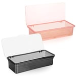 Cabilock 2 Pièces Boîte De Vidange Rangement Organisateur De Couverts De Cuisine Organisateur De Cuillère Plateau De Rangement Pour Argenterie Bac Claires Tiroir Plastique Support