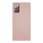 Coque silicone unie Soft Touch Sable rosé compatible Samsung Galaxy Note 20 - Neuf