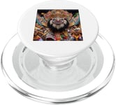 Barong Masque de lion mythologie balinaise Roi des esprits PopSockets PopGrip pour MagSafe