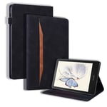 Amazon Kindle Paperwhite 5 (2021) - Läderfodral / väska med korthållare Svart