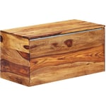 Vidaxl - Coffre de rangement 80 x 40 x 40 cm Bois massif de Sesham - The Living Store - Brun