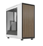 Fractal Design North Chalk White : Boîtier PC ATX en chêne et verre trempé