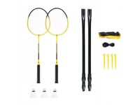 Nils Nrz262 Aluminium Badminton Set 2 Racketar, 3 Fjäderdartar, 600X60cm Nät, Väska