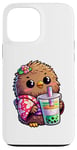 iPhone 13 Pro Max Kiwi Bird Drinking Bubble Tea Japanese Kimono Case