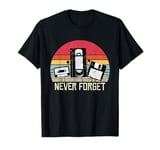 Funny Never Forget, Floppy Disc VHS Tape, retro vintage T-Shirt