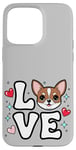 Coque pour iPhone 15 Pro Max Chihuahua Love Chichi mignon Chichi Maman Filles Femmes