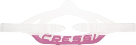 CRESSI for Professional Scuba Mask Series C Clear/Pink Strap Original pour Les Masques de plongée et de Snorkeling Unisex-Adult, C_Transparent/Rose, Standard