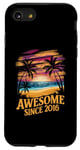 iPhone SE (2020) / 7 / 8 Awesome Since 2016 Retro Beach Sunset Birthday 2016 Case