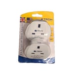 America Travel Blue 172 Travel Plug Adapter - 2 Pieces