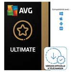 AVG Ultimate 2024 - Antivirus avec AVG Secure VPN et AVG TuneUp pour Accélérer votre PC - À Télécharger | 10 appareil | 1 An | PC/Mac | Code d'activation - envoi par email