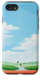 Coque pour iPhone SE (2020) / 7 / 8 Fille vélo nature paysage extérieur