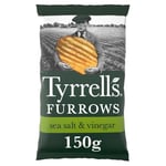 Tyrrells Furrows Sea Salt & Vinegar Sharing Crisps 150g