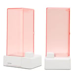 Automatic Cotton Pad Holder Pink Transparent Appearance Easy Take PC Automat Ggm