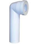 Pipe WC - REGIPLAST - Longue 90° Male - PVC - Blanc - Ø 100 x L350mm