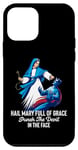Coque pour iPhone 12 mini Je vous salue Marie pleine de grâce Punch the Devil in the Face Catholic