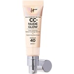 IT Cosmetics CC+ and Nude Glow Lightweight Foundation and Glow Serum with SPF40 32ml (Various Shades) - Fair Porcelain