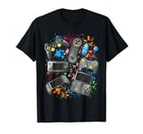 Video Game Console Controllers Retro 80's 90's Arcade Gamer T-Shirt