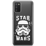 ERT GROUP mobile phone case for Samsung A02S original and officially Licensed Star Wars pattern Stormtrooper 013 optimally adapted to the shape of the mobile phone, partially transparent