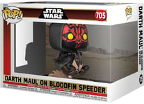 Figurine Funko Pop - Star Wars 1 : La Menace Fantôme N°705 - Dark Maul Sur Bloodfin Speeder (76014)