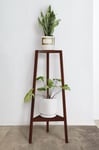 Buono Solid Wood Handmade Two-Tiers Plant  Stand Planter