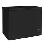 Baridi Chest Freezer 199L Capacity Garage Safe Adjustable Thermostat Black DH151