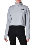 THE NORTH FACE Glacier Cropped Sweat-Shirt, TNF Light Grey Heather, s Femme